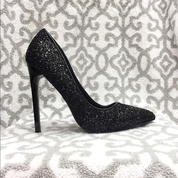 ✨HP🎉💋Black Glitter Heel✨ - Picture 6 of 6